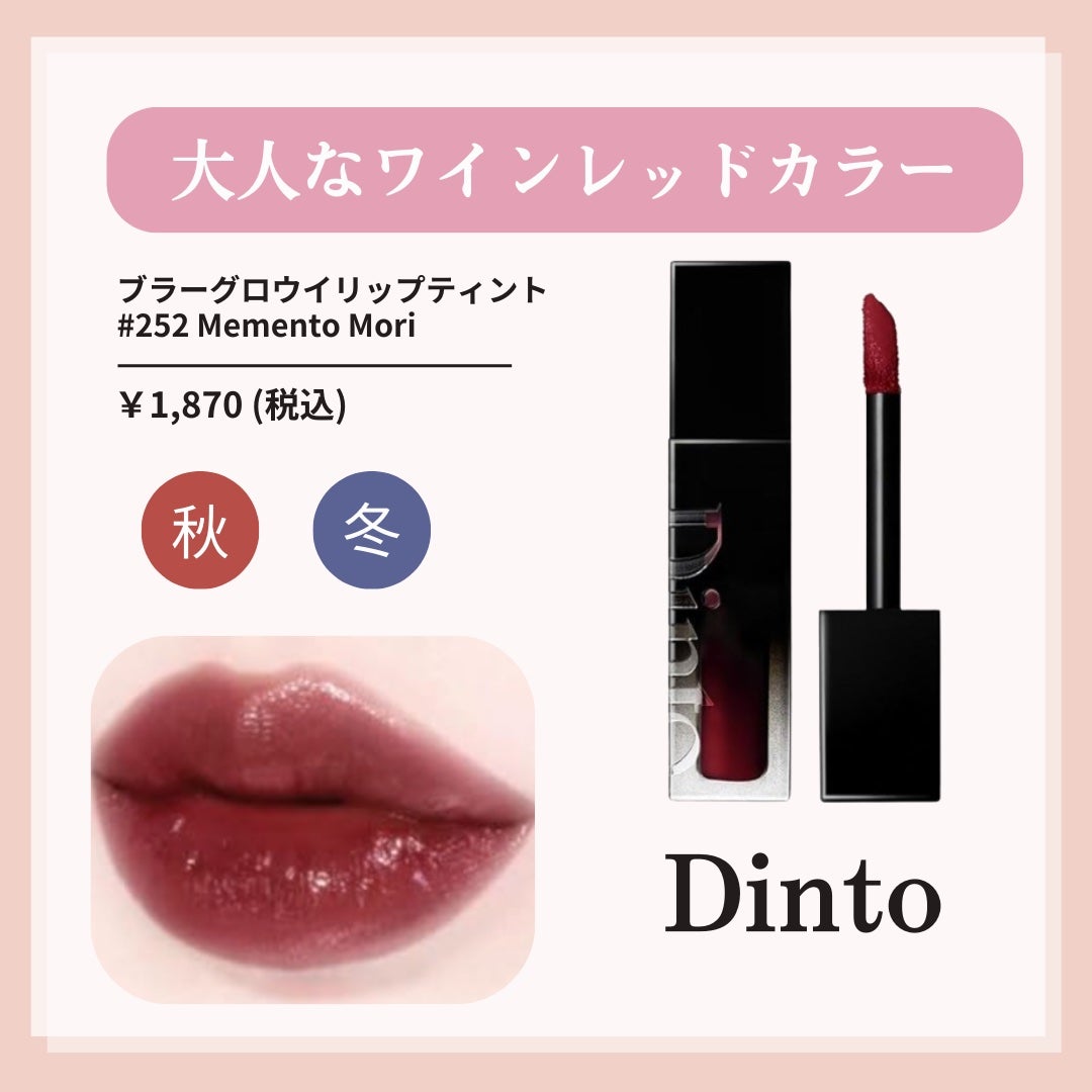 ブラーグロイリップティント/Dinto/リップティントを使ったクチコミ(5枚目)