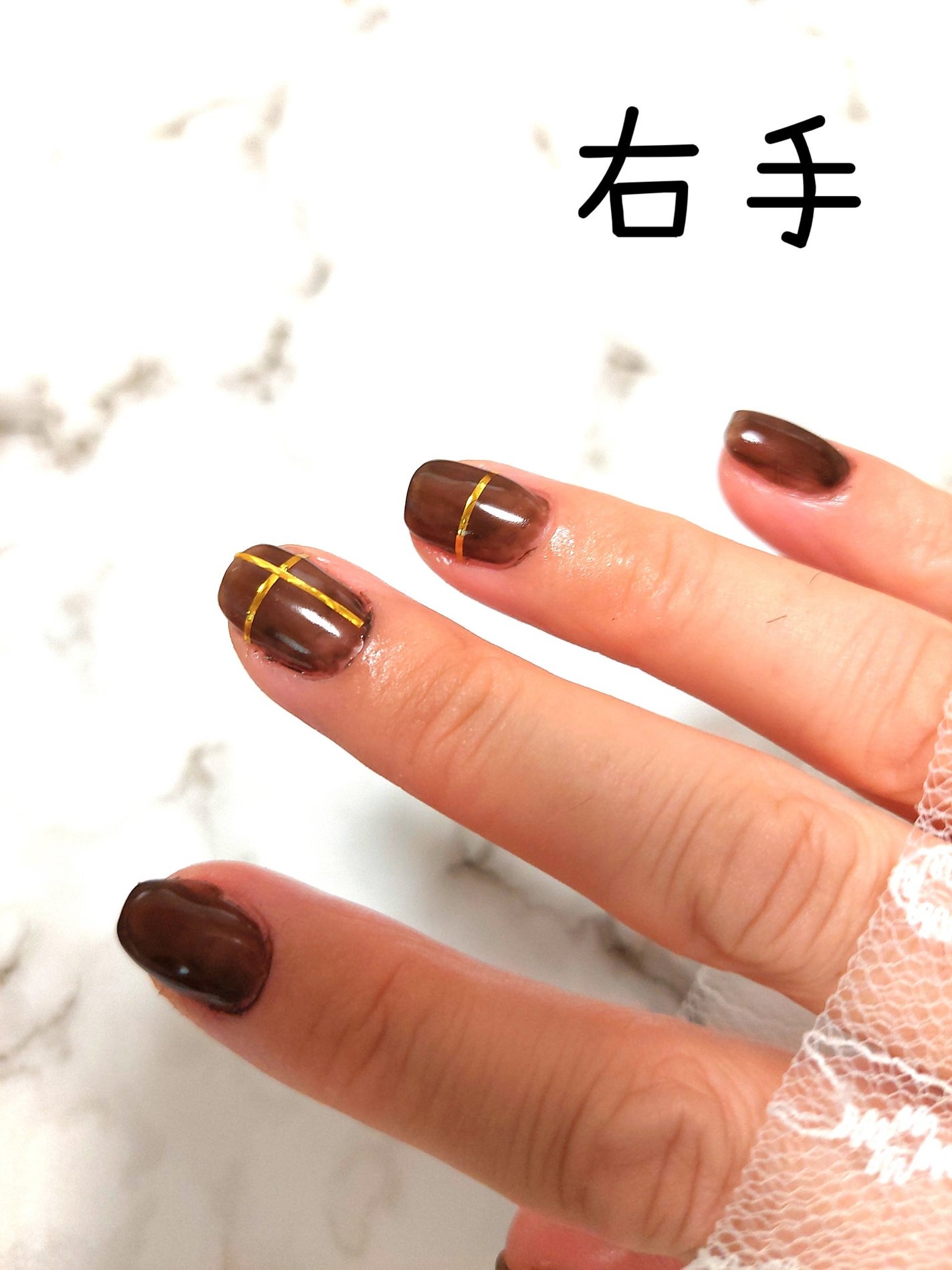 ネイルラインテープ/セリア/ネイルチップ・パーツを使ったクチコミ(4枚目)