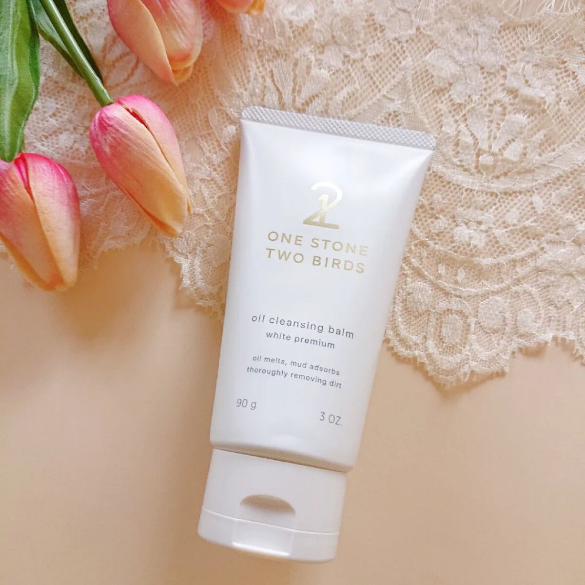 オイルクレンジングバーム ホワイトプレミアム/ONE STONE TWO BIRDS/クレンジングバームを使ったクチコミ（1枚目）