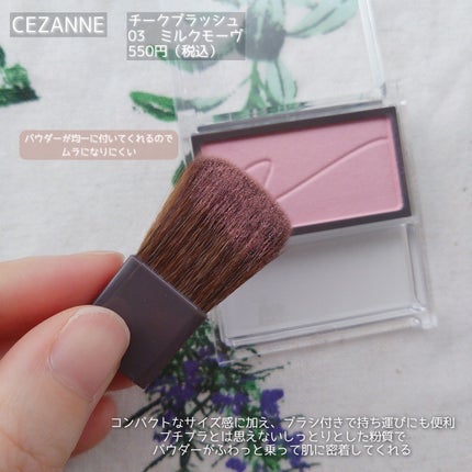 チークブラッシュ/CEZANNE/パウダーチークを使ったクチコミ(3枚目)