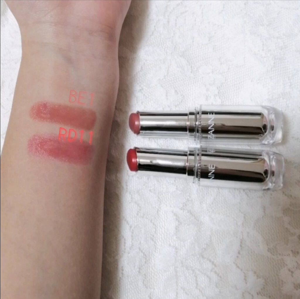 ラスティンググロスリップ/CEZANNE/口紅を使ったクチコミ(3枚目)