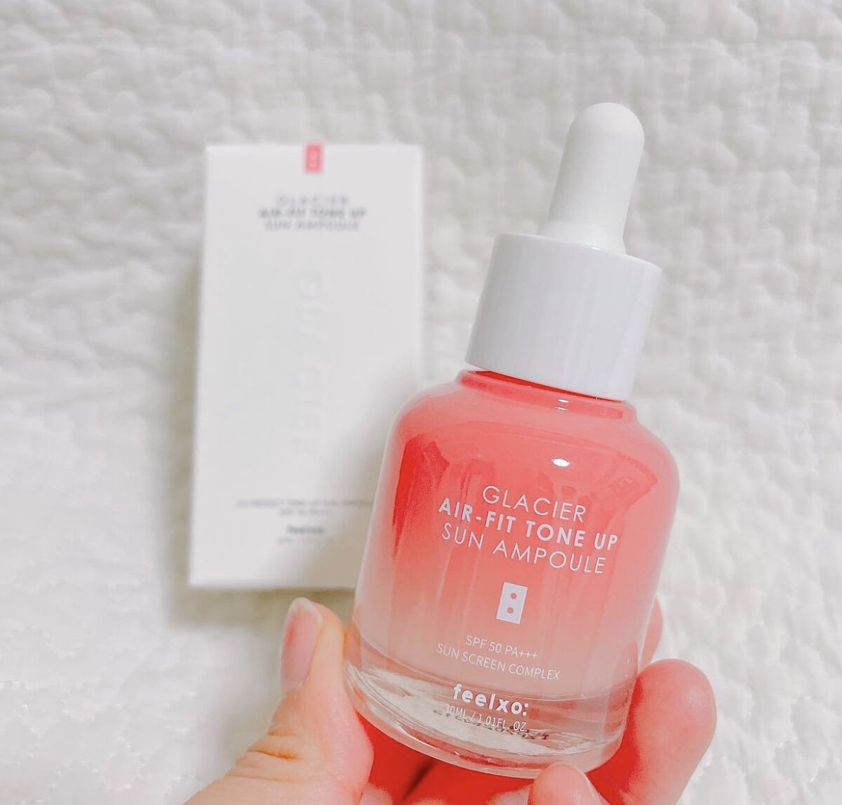 ピルソ グラシアエアフィットトーンアップサンアンプル SPF50 PA+++/feelxo/化粧下地を使ったクチコミ（1枚目）