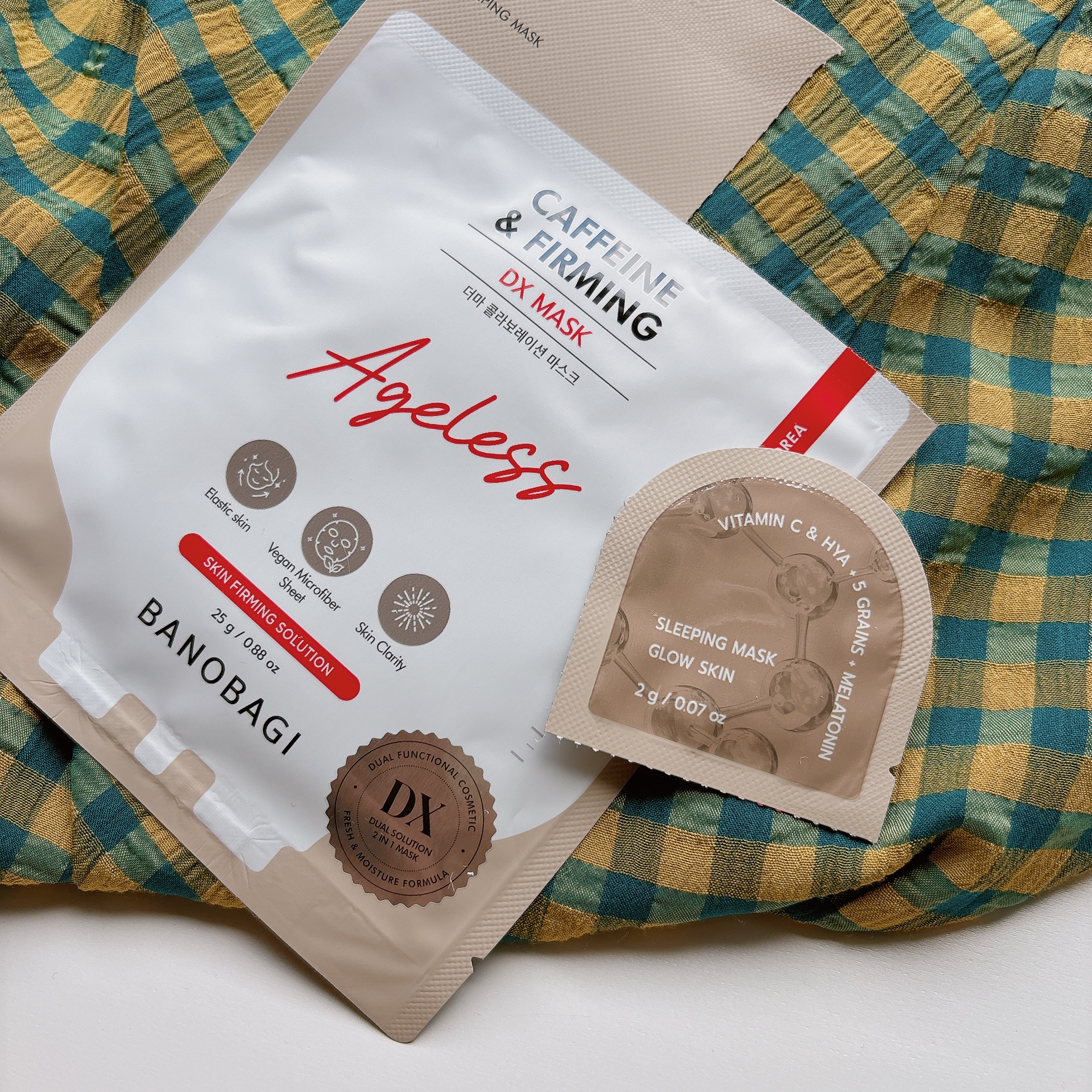 DXマスク カフェイン&ファーミング/BANOBAGI/シートマスク・パックを使ったクチコミ（3枚目）