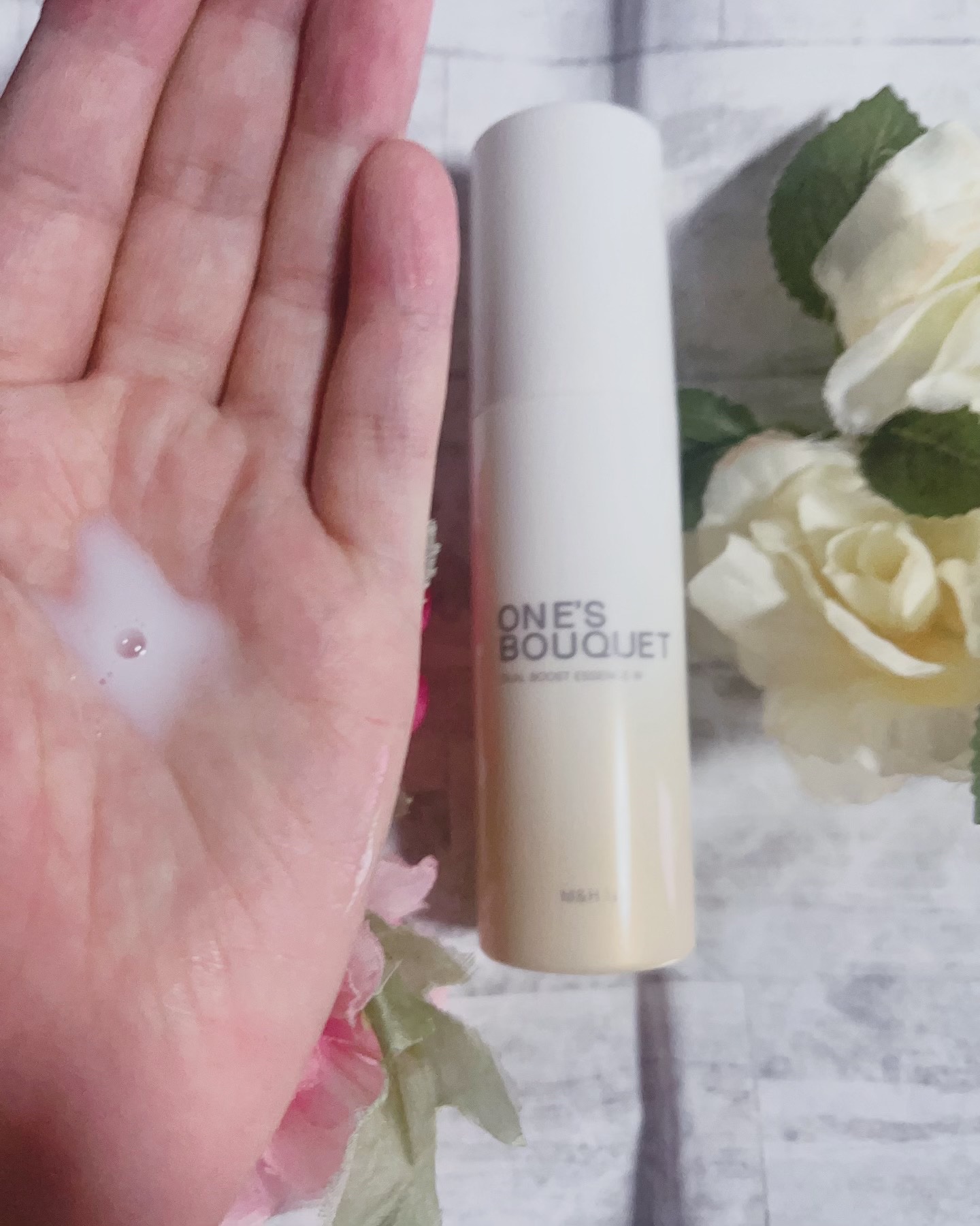 ONE’S BOUQUET（ワンズブーケ デュアルブーストエッセンス W）/M＆Hラボ/美容液を使ったクチコミ（2枚目）
