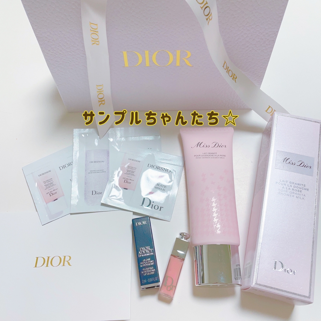 ミス ディオール ローズ シャワー ミルク スクラブ/Dior/ボディグッズを使ったクチコミ（3枚目）