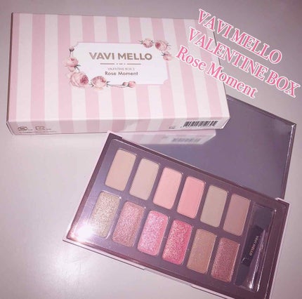 バレンタインボックス3ローズモーメント/VAVI MELLO/アイシャドウパレットを使ったクチコミ(1枚目)