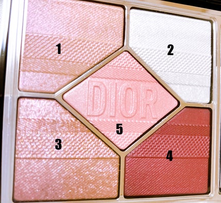 【旧】ディオールショウ サンク クルール (スプリング コレクション 2024 限定品)/Dior/アイシャドウを使ったクチコミ(3枚目)