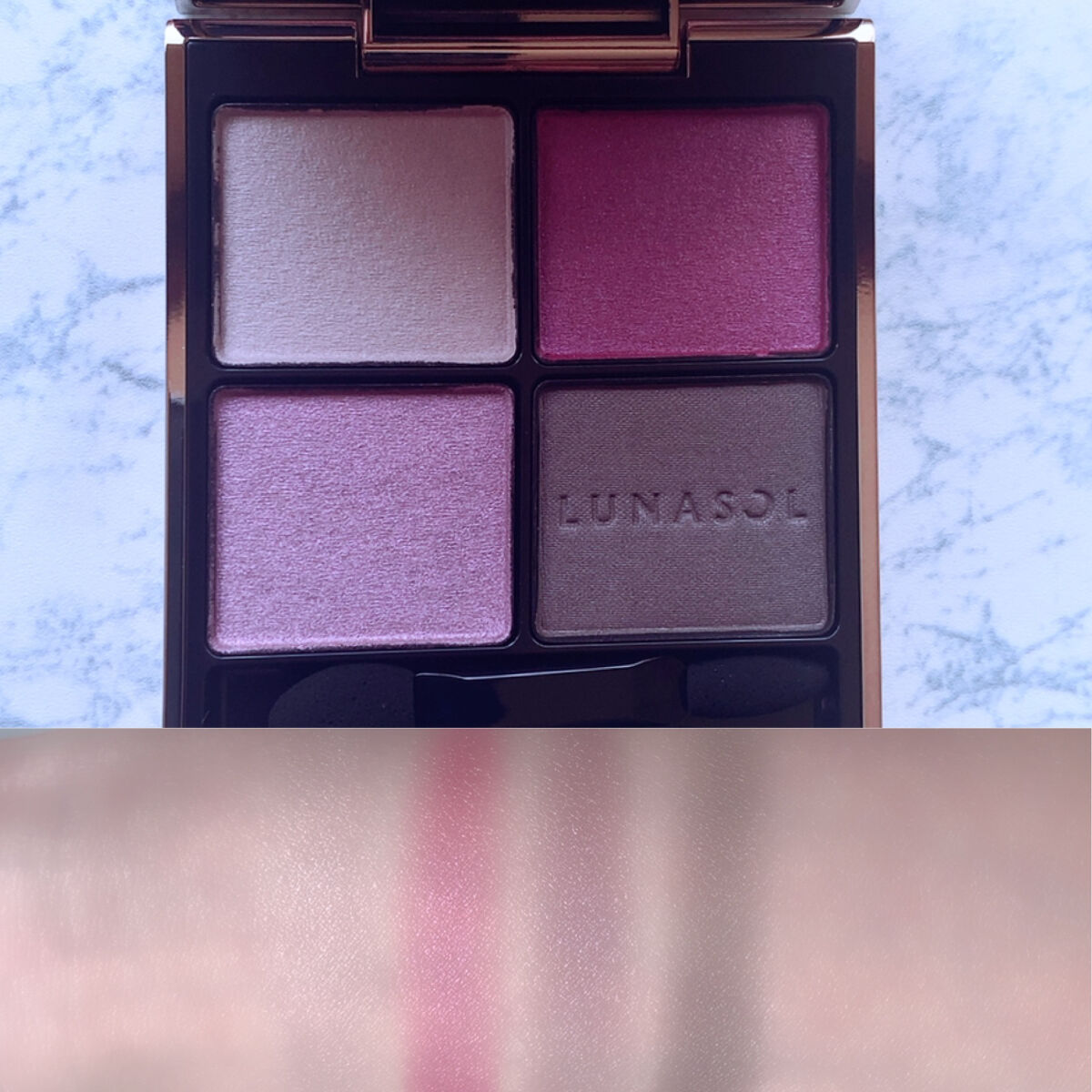 wakemake リアルアッシュペンシルライナーのクチコミ「LUNASOL
▫️ アイカラーレーション
       EX07 ピンクアガット


数年前.....」（3枚目）