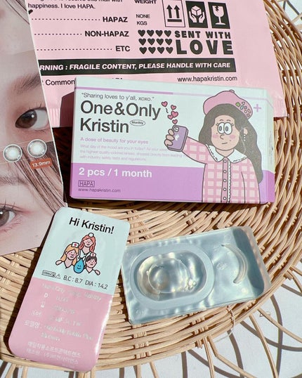 One & Only Kristin/Hapa kristin/カラーコンタクトレンズを使ったクチコミ(5枚目)