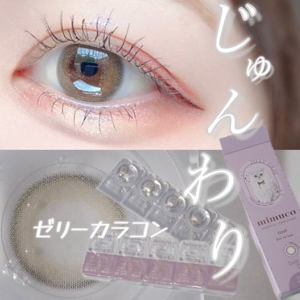 mimuco 1day ゼリーグレー/mimuco/ワンデー(1DAY)カラコンを使ったクチコミ(1枚目)