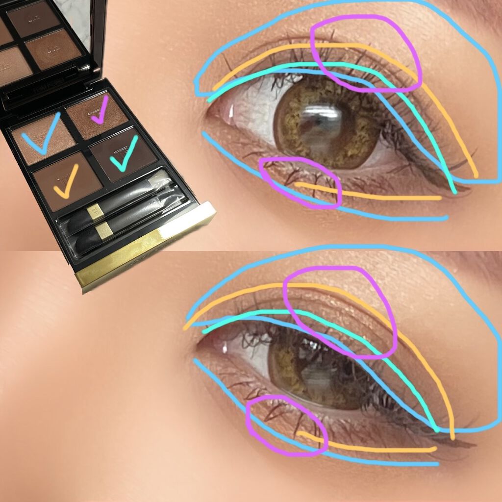アイ カラー クォード/TOM FORD BEAUTY/アイシャドウパレットを使ったクチコミ（3枚目）