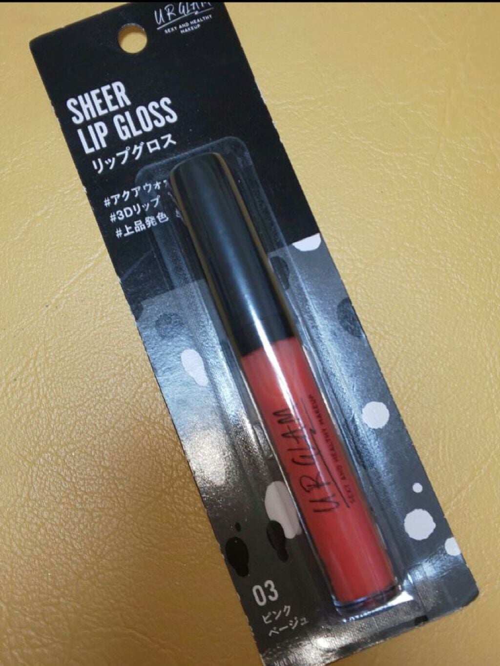 UR GLAM SHEER LIP GLOSS/U R GLAM/リップグロスを使ったクチコミ(2枚目)
