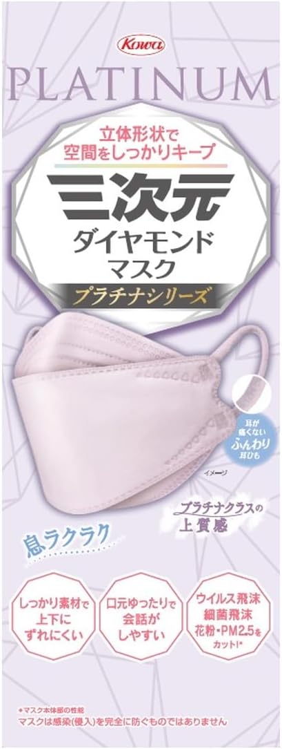 興和 三次元ダイヤモンドマスク プラチナシリーズ