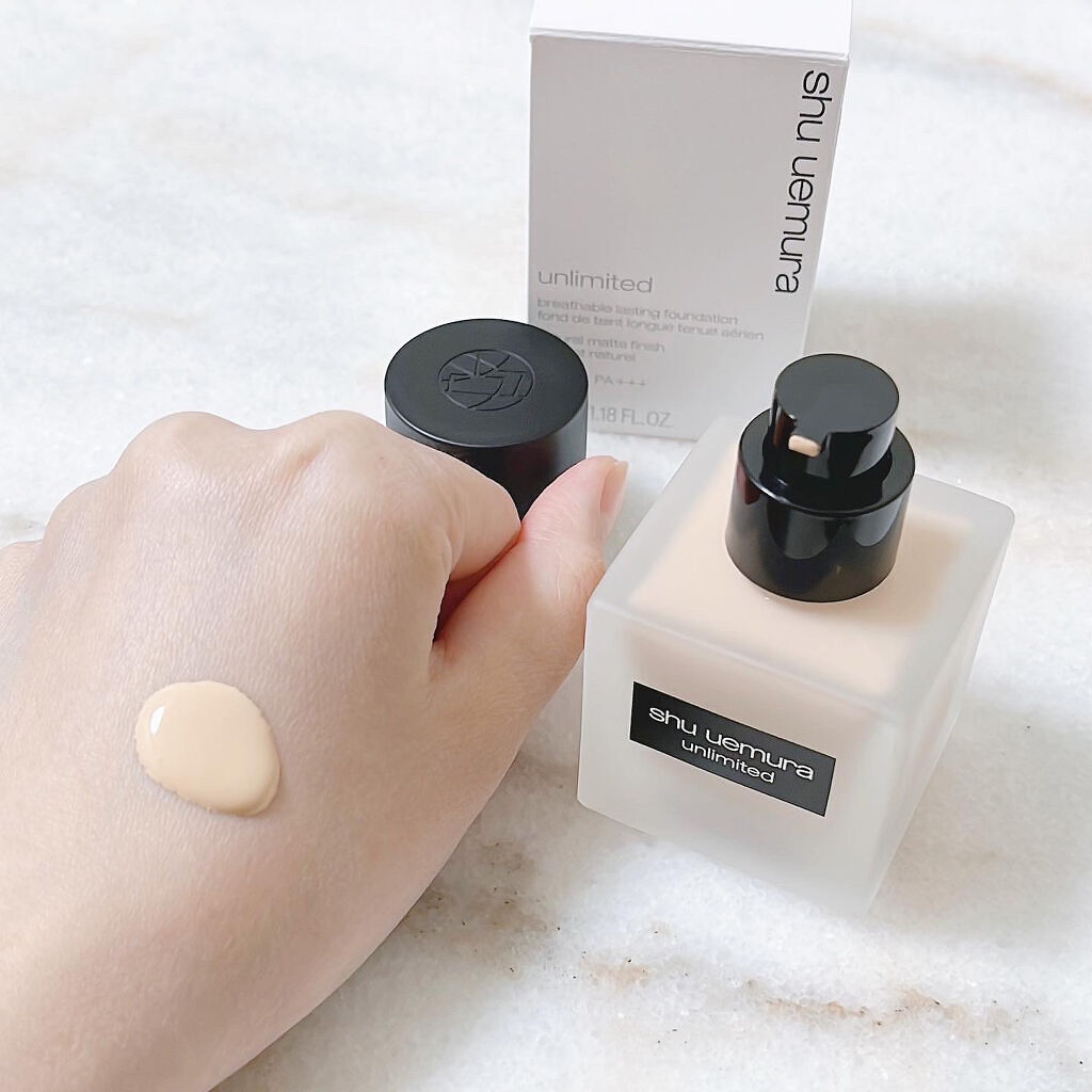 （旧）アンリミテッド ラスティング フルイド/shu uemura/リキッドファンデーションを使ったクチコミ（3枚目）
