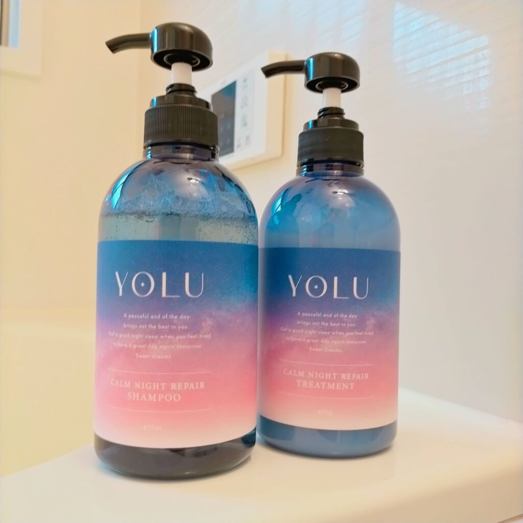 カームナイトリペアシャンプー/トリートメント/YOLU/市販シャンプーを使ったクチコミ(4枚目)
