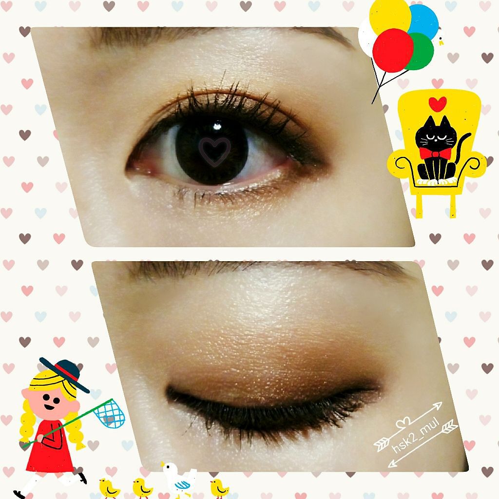 ワンダーハニー ハートフルなピュアアイシャドウ/VECUA Honey/アイシャドウパレットを使ったクチコミ（2枚目）