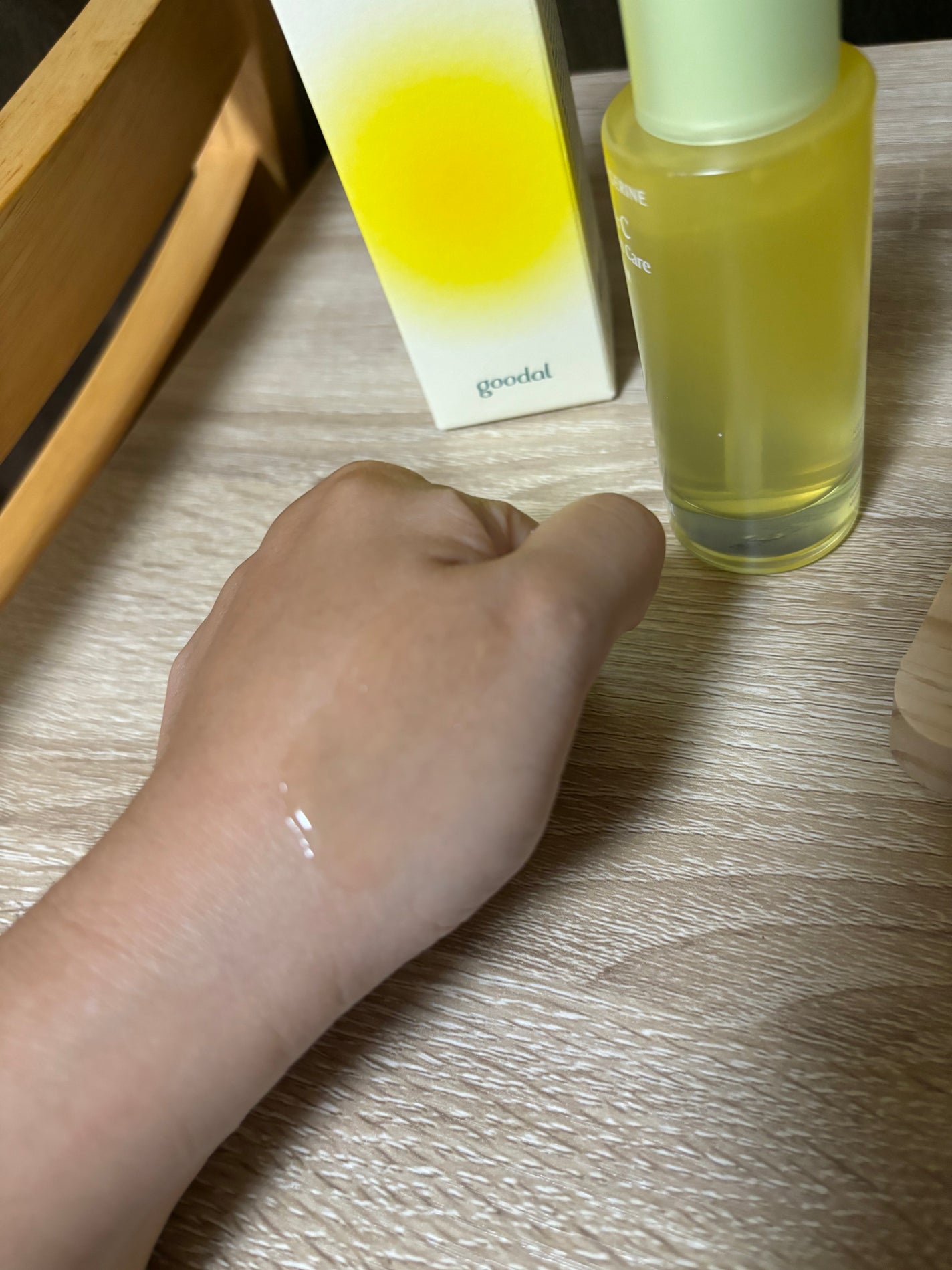 グリーンタンジェリン ビタC ダークスポットケアセラム/goodal/美容液を使ったクチコミ(3枚目)