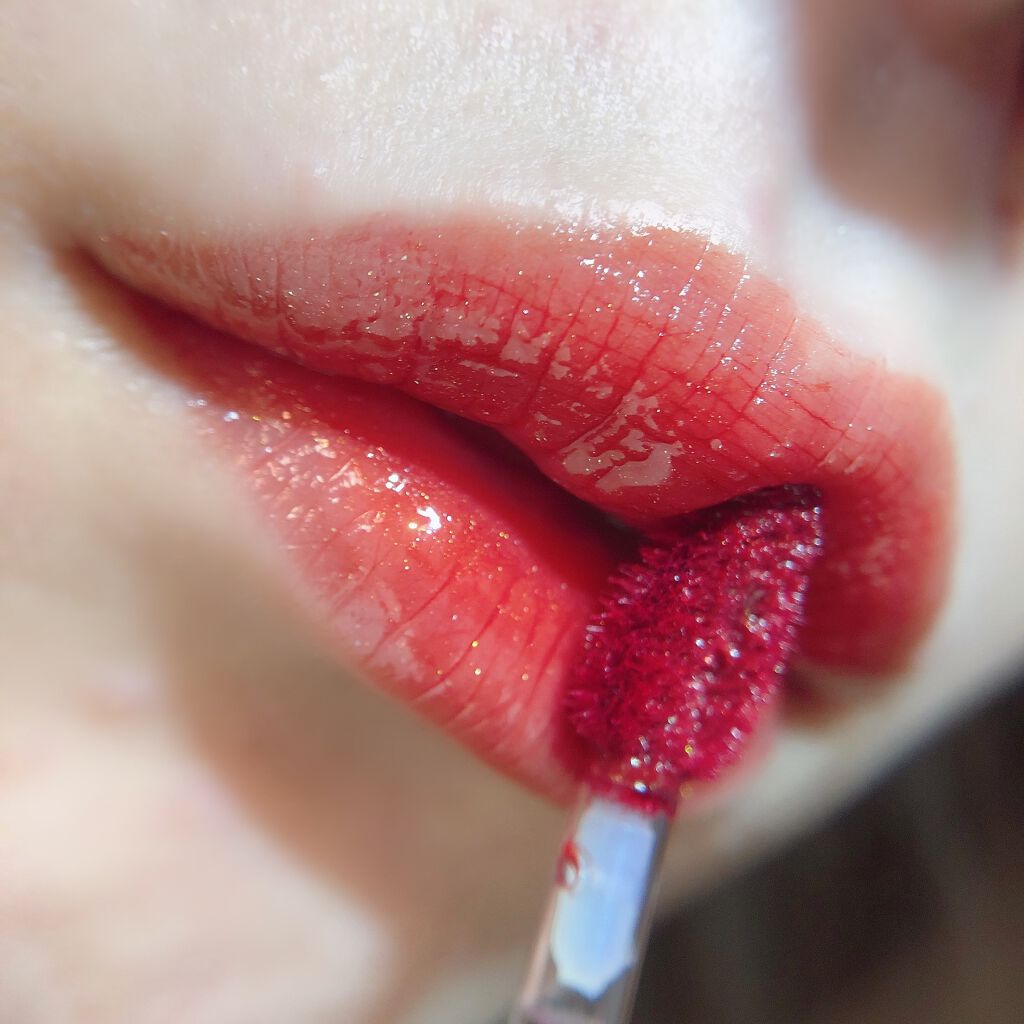 ノンスティッキーダズルティント/unleashia/リップティントを使ったクチコミ(3枚目)