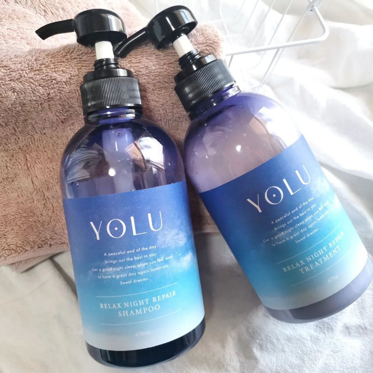 リラックスナイトリペア シャンプー/トリートメント/YOLU/市販シャンプーを使ったクチコミ(1枚目)