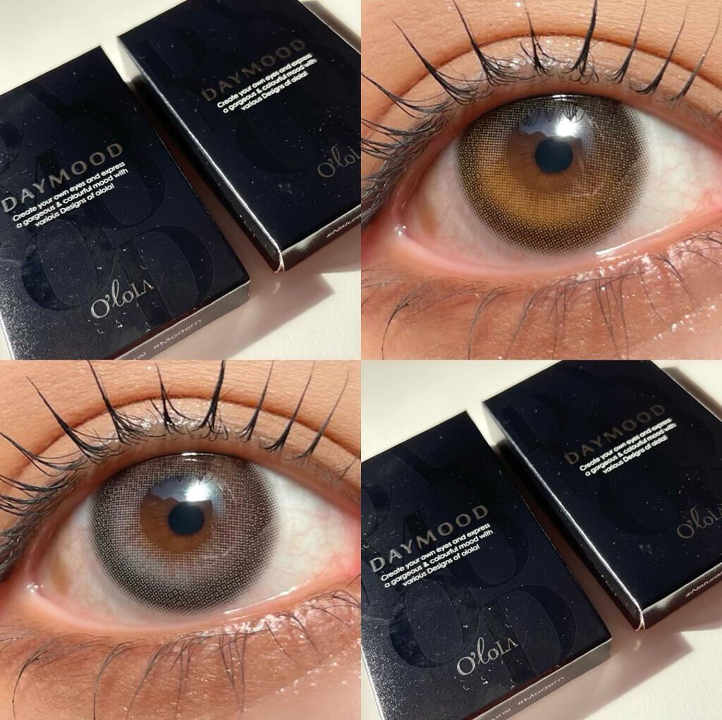 デームードブラウンマンスリー (DAYMOOD BROWN monthly)/OLOLA/１ヶ月（１MONTH）カラコンを使ったクチコミ（1枚目）