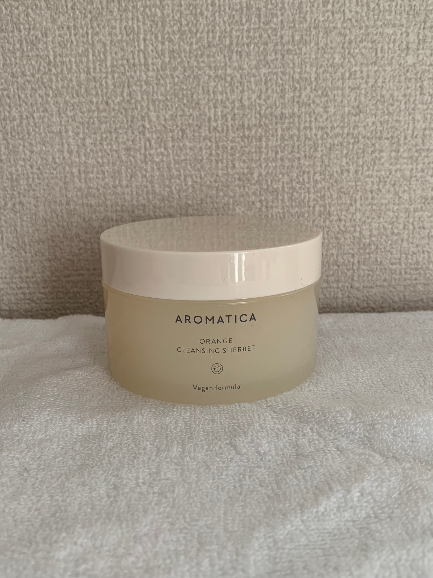 オレンジクレンジングシャーベット/AROMATICA/クレンジングバームを使ったクチコミ(2枚目)