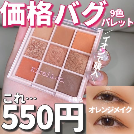 アイシャドウパレット 01 オレンジブラウン/Kirei&co./アイシャドウパレットを使ったクチコミ(1枚目)