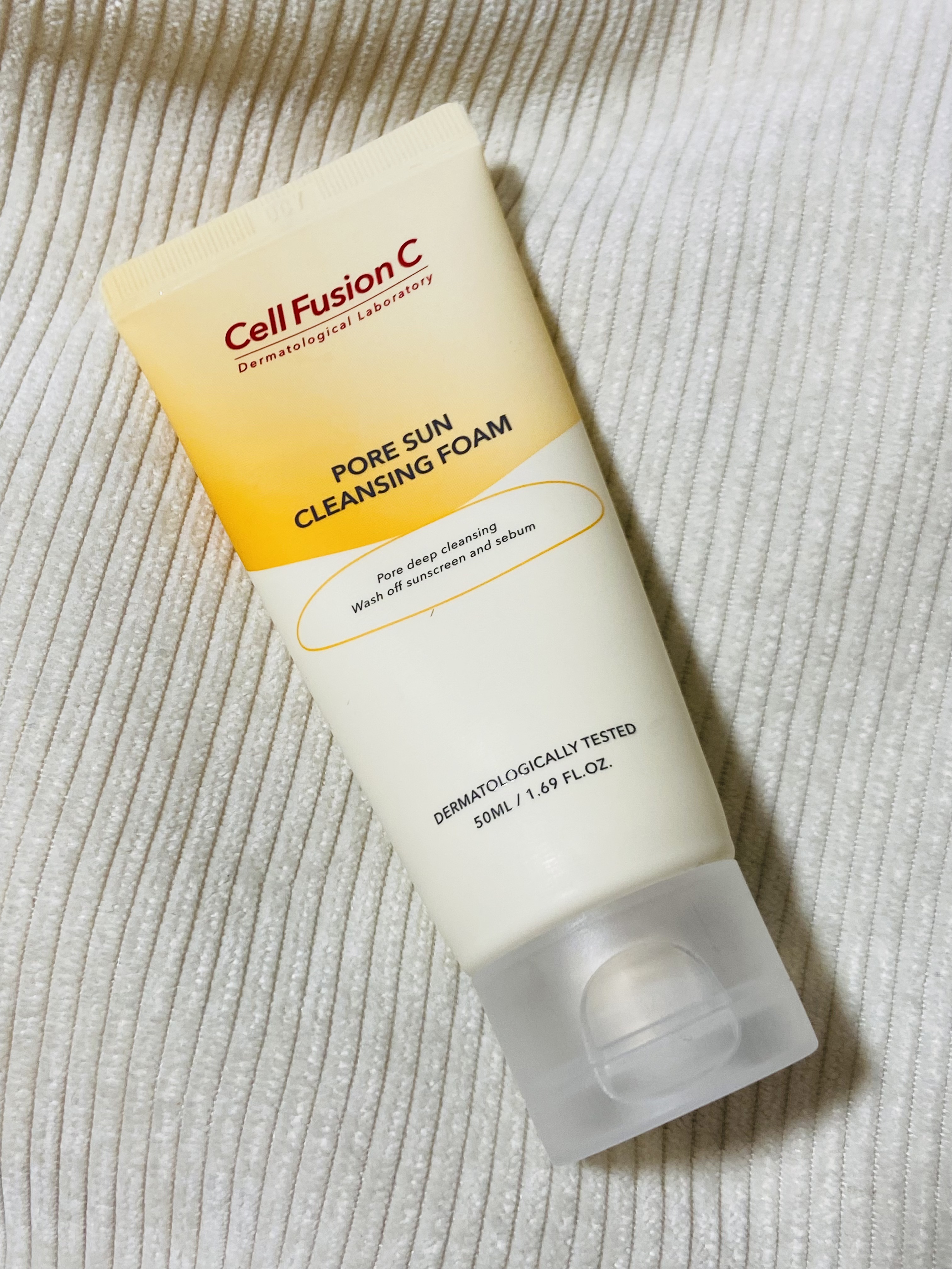 ポアサンクレンジングフォーム/Cell Fusion C(セルフュージョンシー)/洗顔フォームを使ったクチコミ（1枚目）