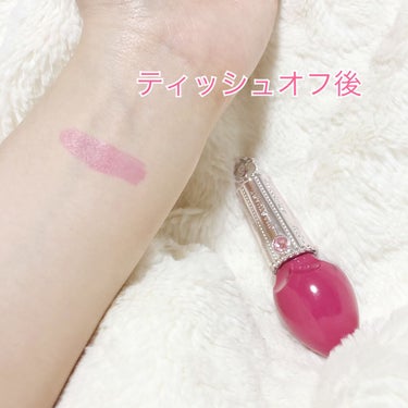 フォーエヴァージューシー オイルルージュ ティント 04 ruby cassis/JILL STUART/口紅を使ったクチコミ（3枚目）