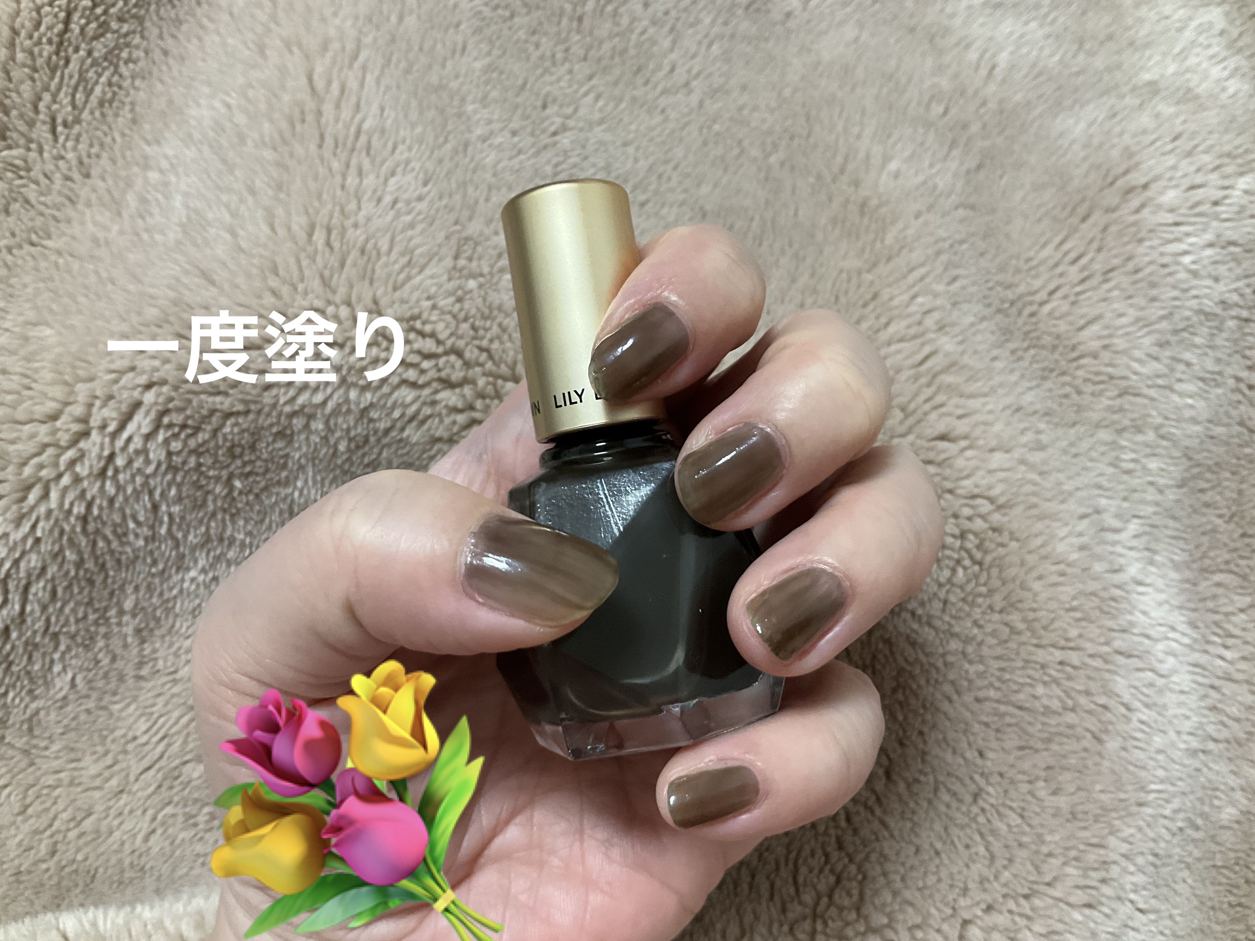 ジュエルズ ネイルポリッシュ/LILY BROWN/マニキュアを使ったクチコミ（2枚目）