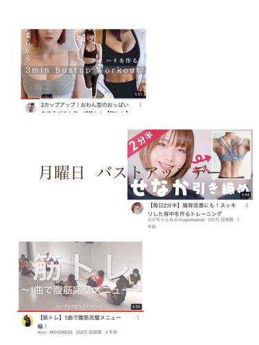 Hana on LIPS 「一週間筋トレメニューそろそろ夏が来たので、露出も多くなり痩せた..」（2枚目）