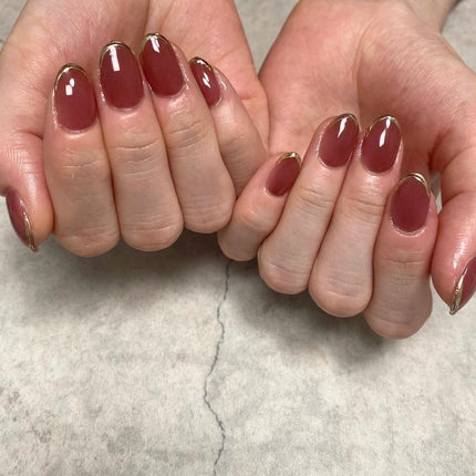 #ワンカラーネイル,#ミラーネイル,#シンプルネイル,#ミラーフレンチネイル,#フレンチネイル,#トレンドネイル,#冬ネイル,#女子ネイル,#上品ネイルのネイルデザイン