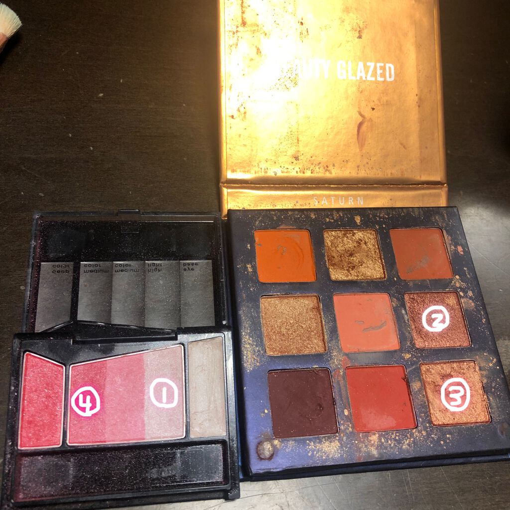 ミックスチークパウダー/DAISO/パウダーチークを使ったクチコミ(4枚目)