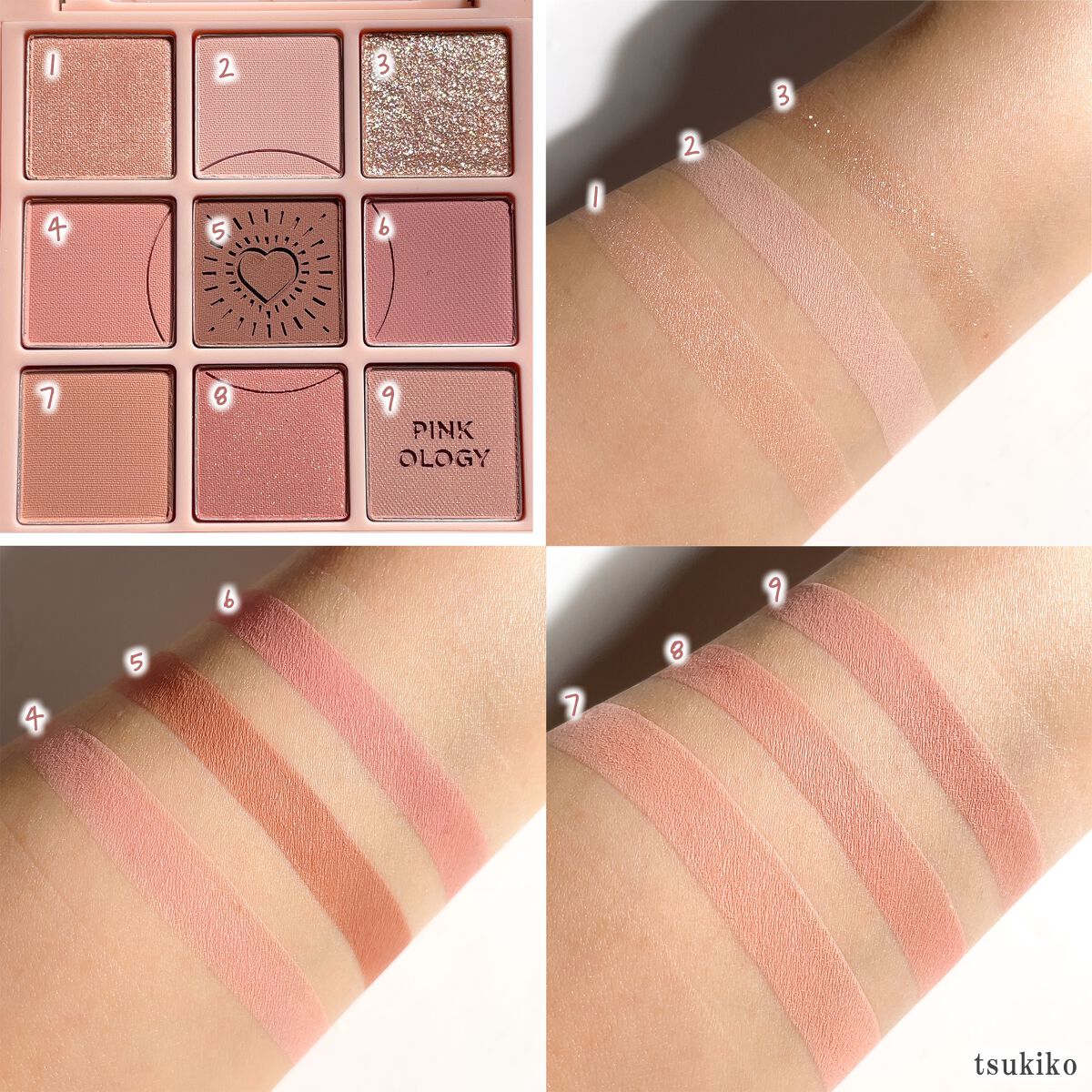 マイフェイブムードアイパレット 9カラー/HOLIKA HOLIKA/アイシャドウパレットを使ったクチコミ(4枚目)