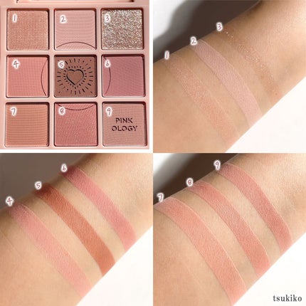 マイフェイブムードアイパレット 9カラー/HOLIKA HOLIKA/アイシャドウパレットを使ったクチコミ(4枚目)