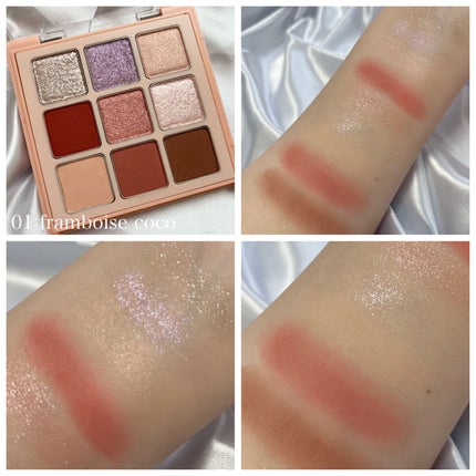 マテリアルカラーパレット/leur charme/アイシャドウパレットを使ったクチコミ(3枚目)