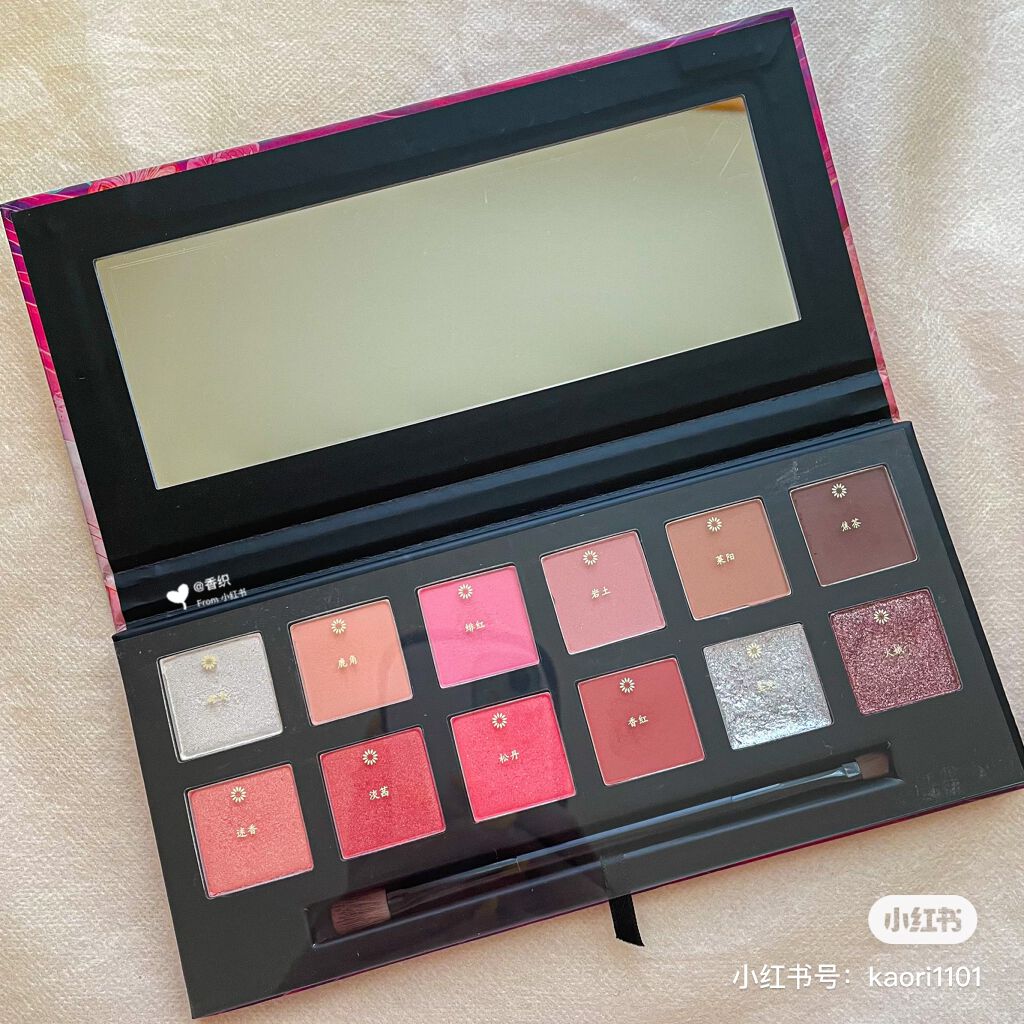 敦煌博物館 12色アイシャドウ/百雀羚/アイシャドウパレットを使ったクチコミ（2枚目）