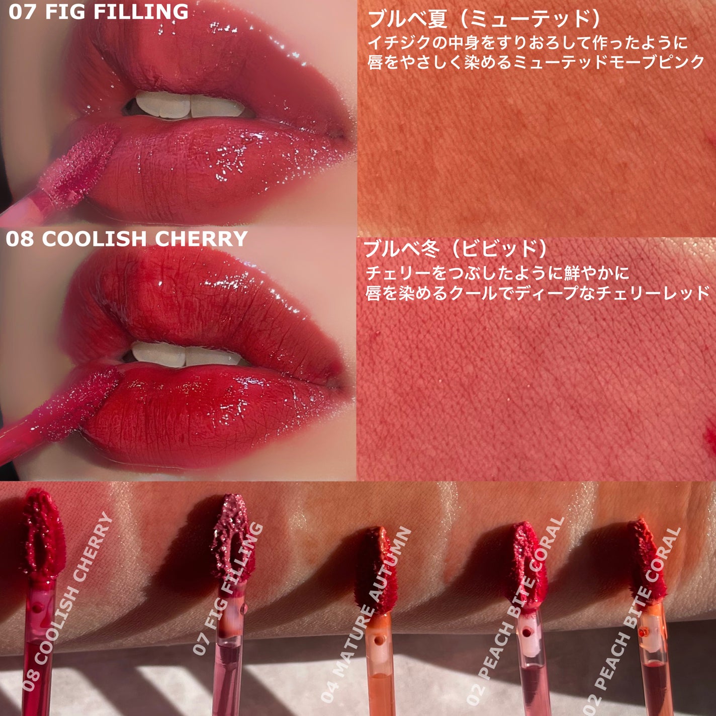 デュイジェルグロウティント/wakemake/リップティントを使ったクチコミ(3枚目)