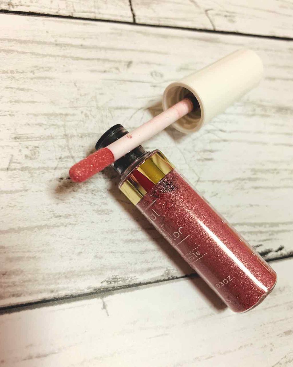 チップオン アイカラー PK1 フラミンゴピンク（限定）/ettusais/リキッドアイシャドウを使ったクチコミ（2枚目）