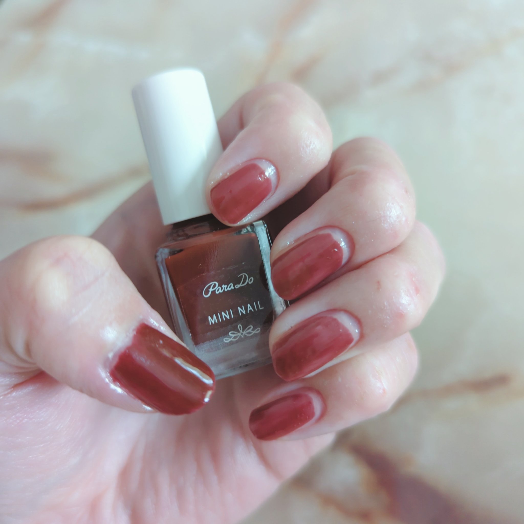 ミニネイル RD11 山橘（やまたちばな）/パラドゥ/マニキュアを使ったクチコミ（1枚目）