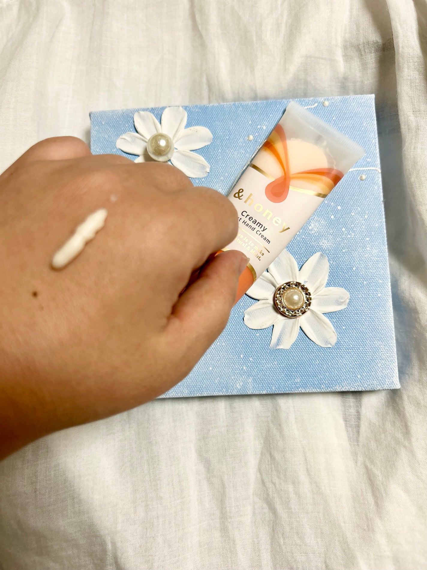 ぴーたろう🐹 on LIPS 「新しいハンドクリームを購入🥳🌈テクスチャーは重ため。香りが強い..」(2枚目)