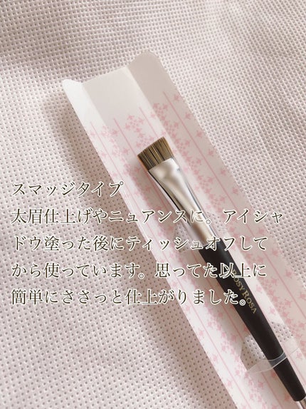 ダブルエンドアイブロウブラシ スマッジタイプ/ロージーローザ/メイクブラシを使ったクチコミ(3枚目)