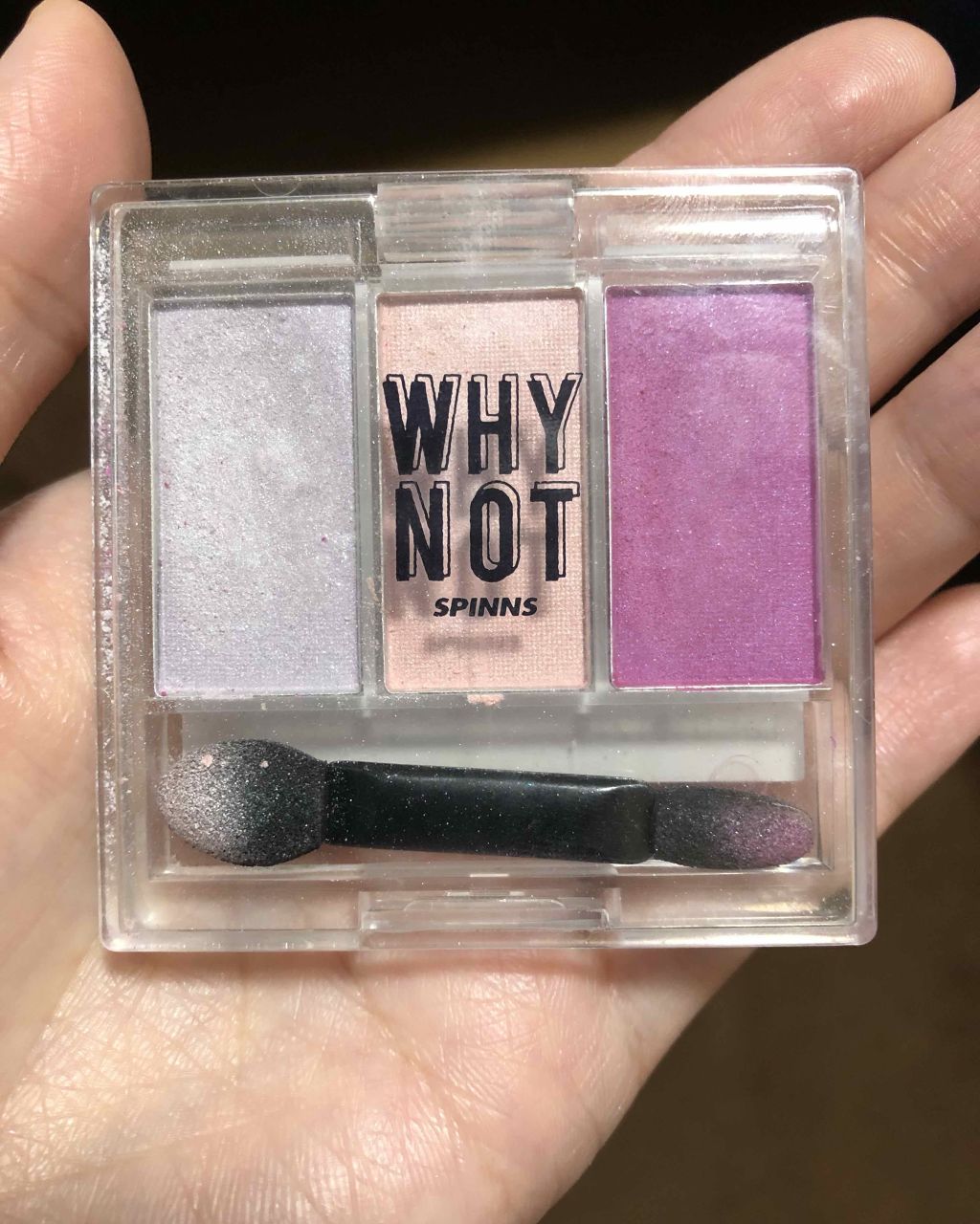 WHY NOT SPINNS 3色アイシャドウ/DAISO/アイシャドウパレットを使ったクチコミ(1枚目)