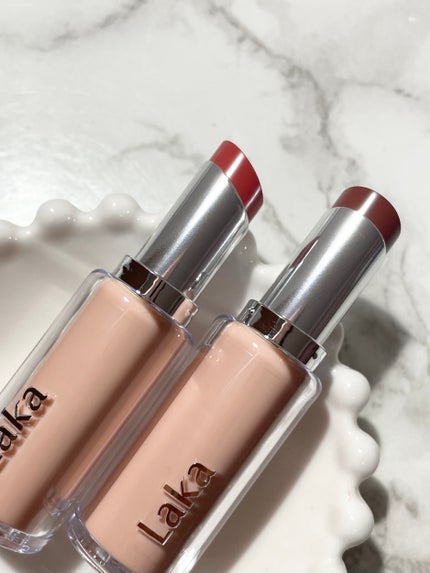 ボンディンググロウリップスティック/Laka/口紅を使ったクチコミ(4枚目)