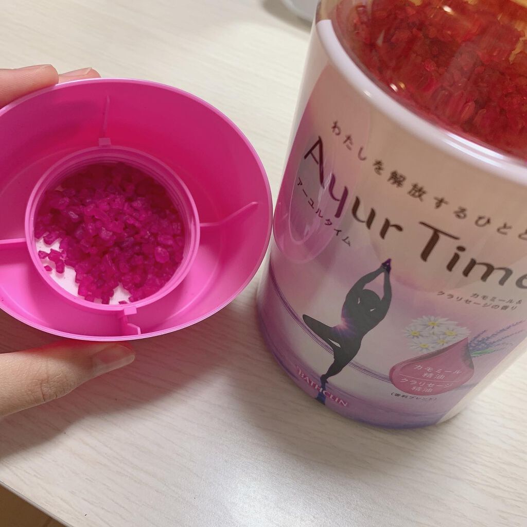 Ayur Time（アーユルタイム） フランキンセンス＆サンダルウッドの香り 720g/アーユルタイム/無機塩系入浴剤を使ったクチコミ（3枚目）