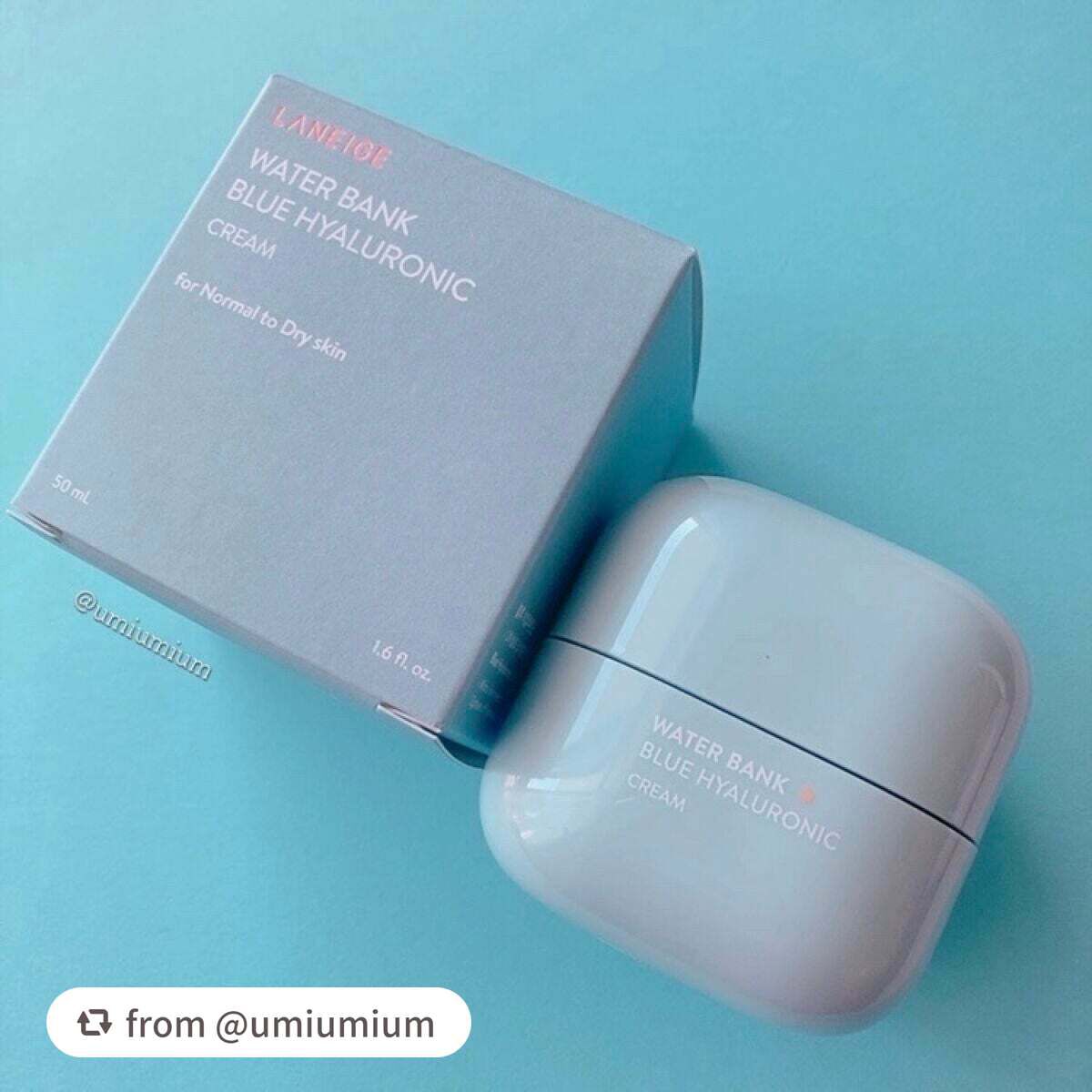 ウォーターバンク クリーム (乾燥肌用)/LANEIGE/フェイスクリームを使ったクチコミ(6枚目)