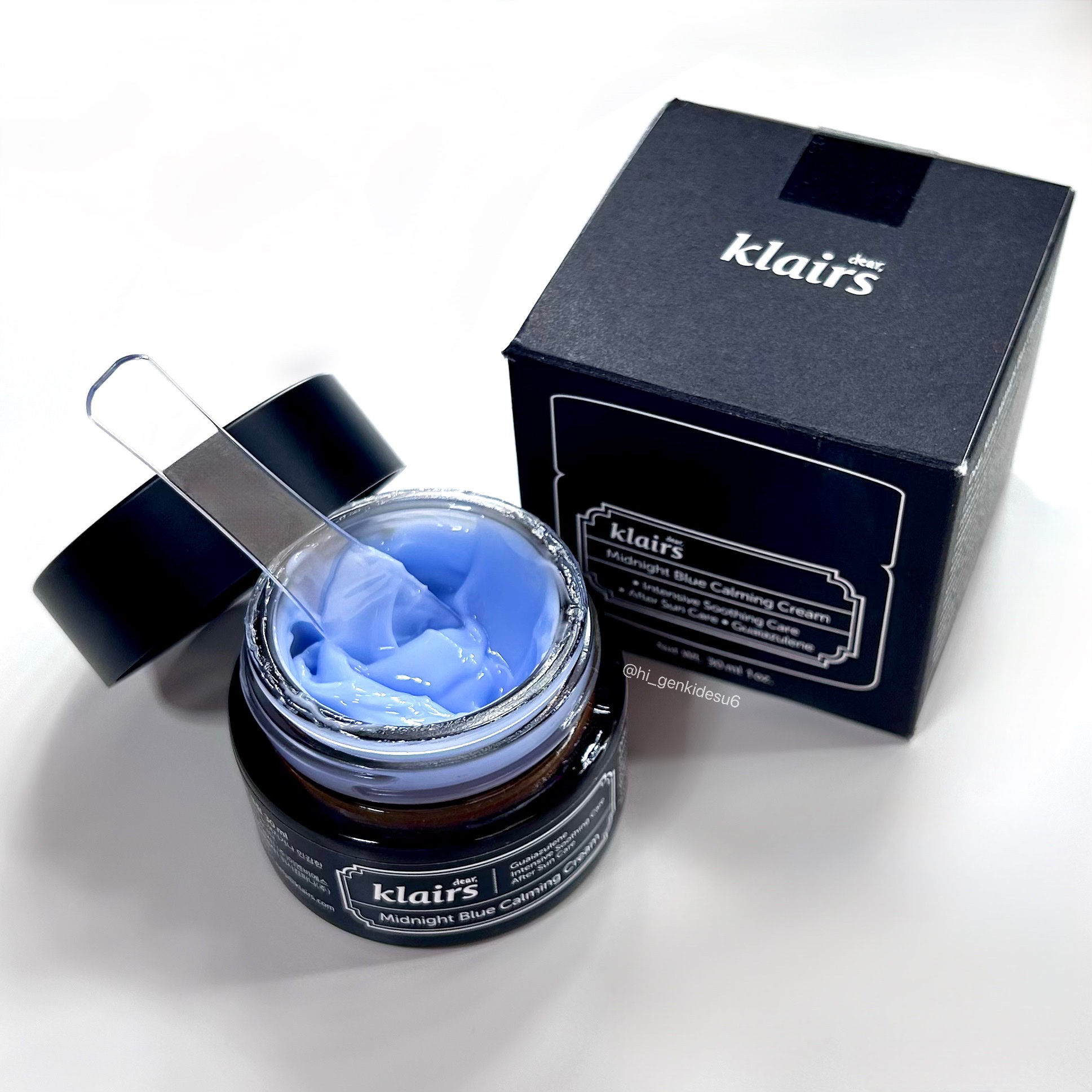 ミッドナイトブルーカーミングクリーム/Klairs/フェイスクリームを使ったクチコミ（1枚目）