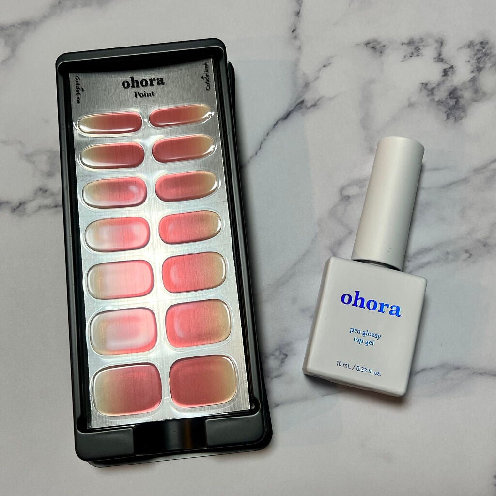 セミキュアジェルネイル(ハンド)/ohora/ネイルシールを使ったクチコミ(2枚目)