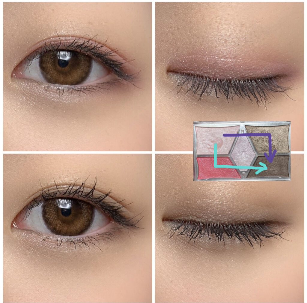 【旧品】パーフェクトスタイリストアイズ No.07 ガトーフランボワーズ/キャンメイク/アイシャドウパレットを使ったクチコミ（2枚目）