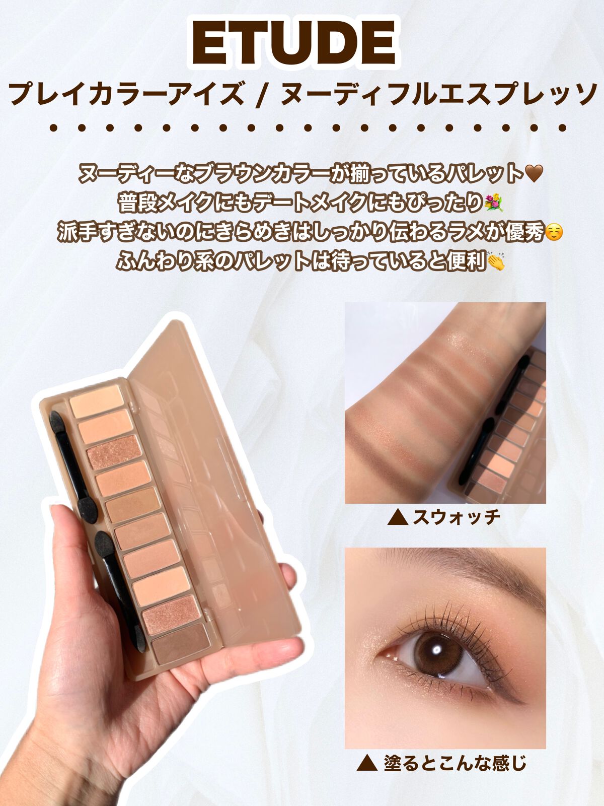 プレイカラー アイシャドウ/ETUDE/アイシャドウパレットを使ったクチコミ（2枚目）