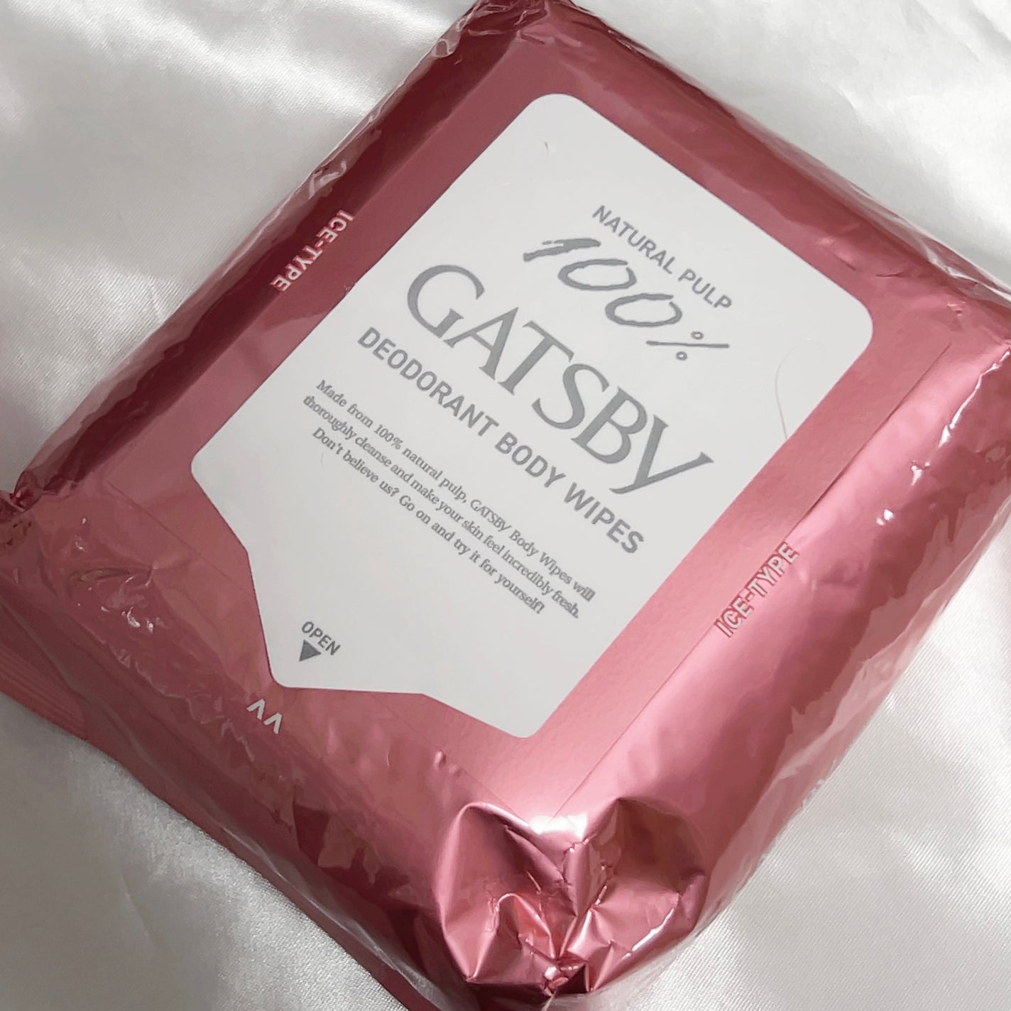 アイスデオドラント ボディペーパーN フリーズピーチ/ギャツビー/ボディシートを使ったクチコミ(1枚目)